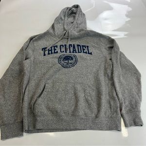 Triblend men’s gray hoodie L m144-39